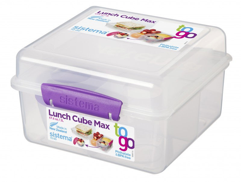 2L Lunch Cube Max To Go with Yogurt Pot